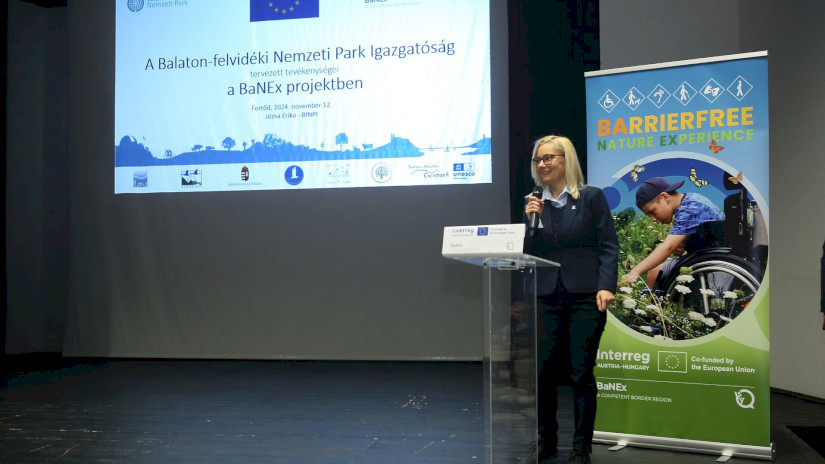 A Balaton-felvidéki Nemzeti Park Igazgatóság projekttevékenységei is bemutatásra kerültek a BaNEx nyitókonferencián.