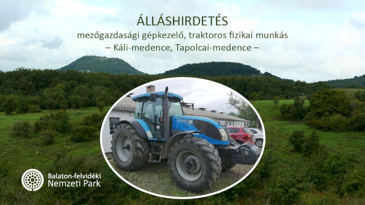 Álláshirdetés – mezőgazdasági gépkezelő, traktoros fizikai munkás