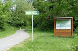 Amazon of Europe Bike Trail információs tábla, Barcs