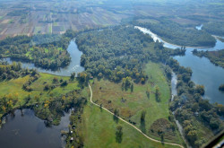 A Mura kanyarulatai madártávlatból
