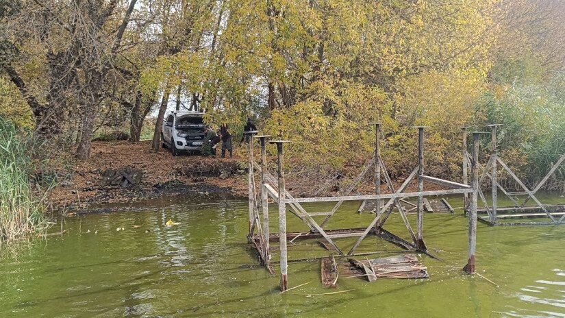 A tél folyamán elkészült vasszerkezet.