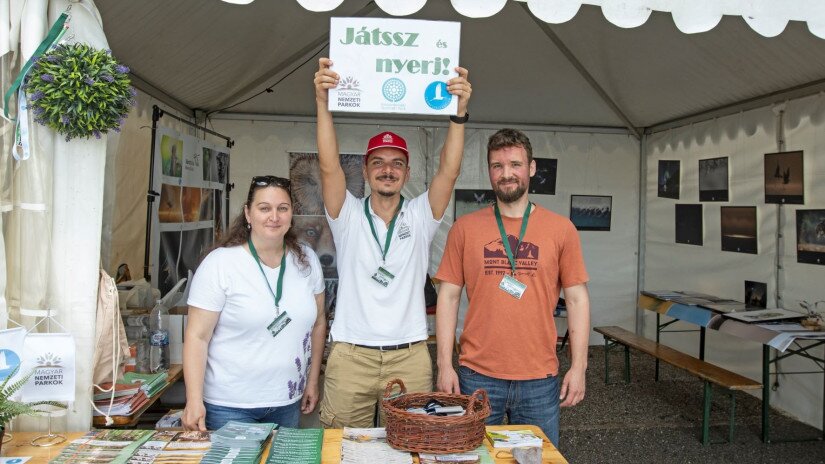 Az Agrárminisztérium standján sorsolták ki naponta többször a 10 nemzeti park játékának nyerteseit