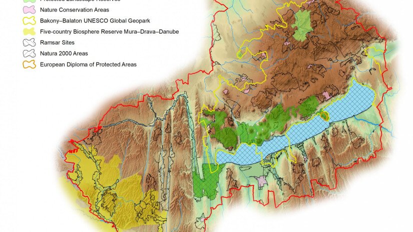 Balaton-felvidéki National Park Directorate - overview map 2021