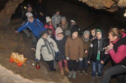 Barlangi Mikulás program a Lóczy-barlangban