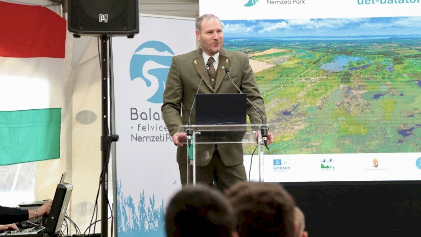 Bende Zsolt igazgató (Balaton-felvidéki Nemzeti Park Igazgatóság) mutatta be a Dél-balatoni Berkek nemzeti parki területet.