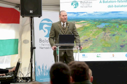 Bende Zsolt igazgató (Balaton-felvidéki Nemzeti Park Igazgatóság) mutatta be a Dél-balatoni Berkek nemzeti parki területet.