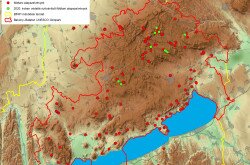 BfNPI földtani alapszelvények - áttekintő térkép 2021