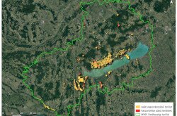 BfNPI saját vagyonkezelésű területeinek térképe 2023
