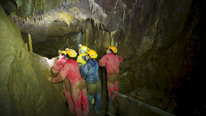 Dripstones in the Csodabogyós Cave, Balatonederics