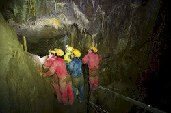 Dripstones in the Csodabogyós Cave, Balatonederics
