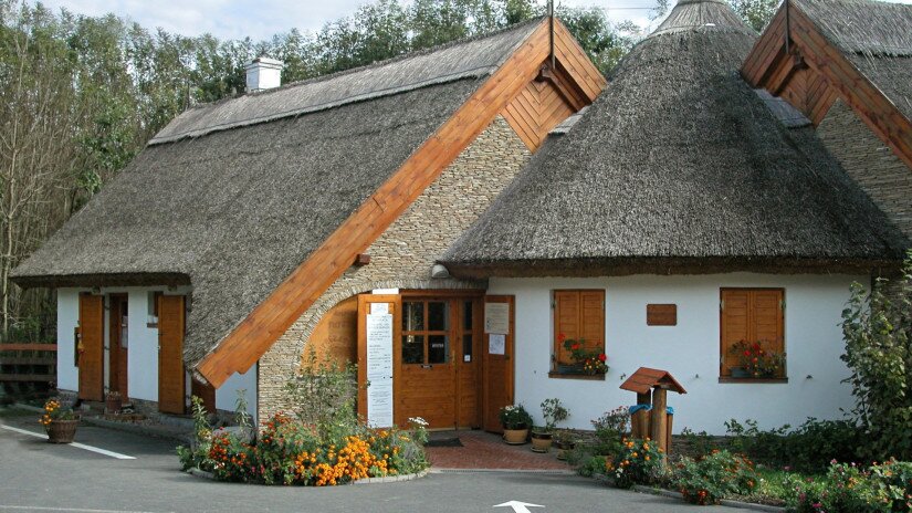 Empfangsgebäude in Büffelreservat am Kis-Balaton, Kápolnapuszta
