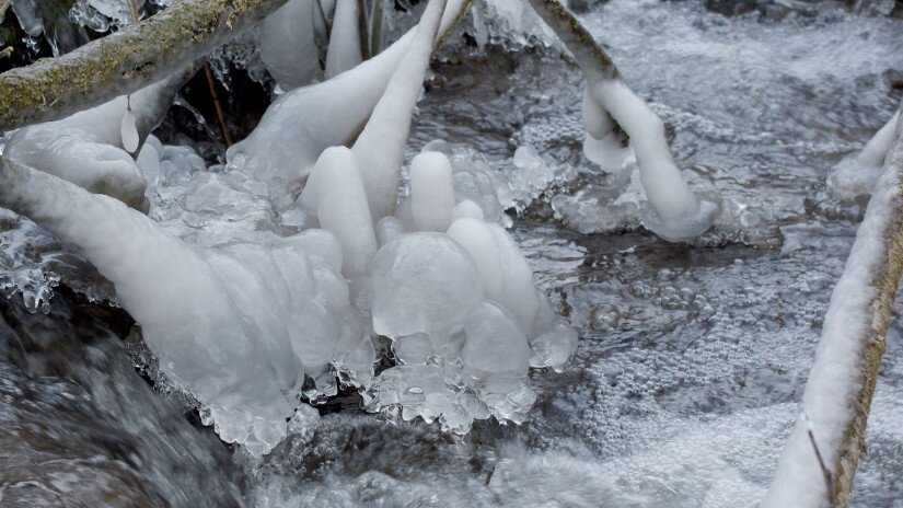 Frosty stream (Aszófői-séd)