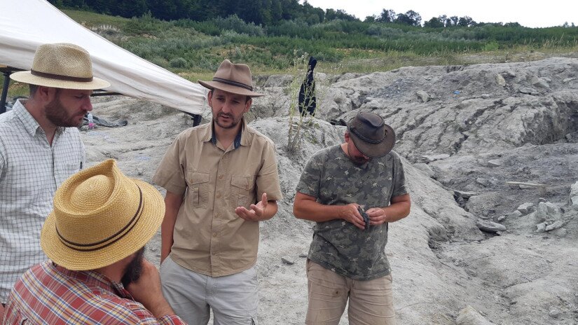 Iharkút - ásatási helyszín, kutatók
