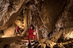 In the Csodabogyós Cave, Balatonederics