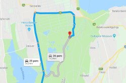 Kányavári-sziget, Diás-sziget távolság