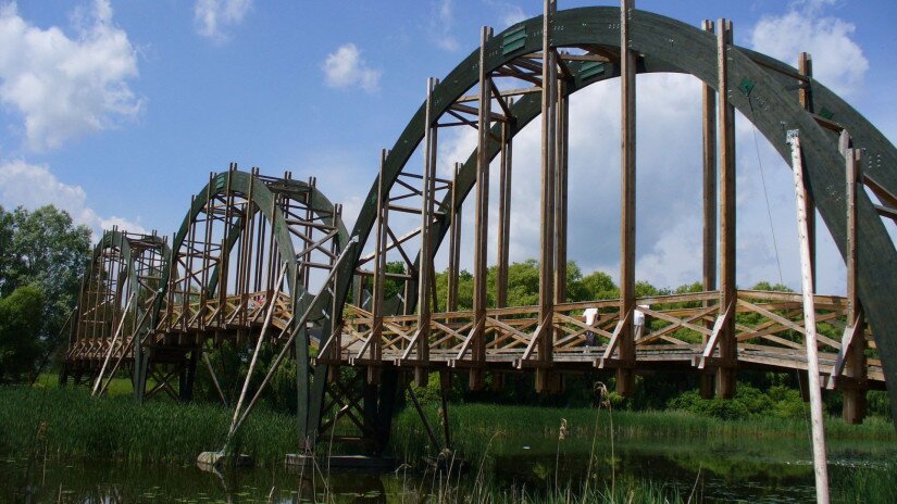 Kányavári-sziget hídja (készült Varga Gellért tervei alapján)