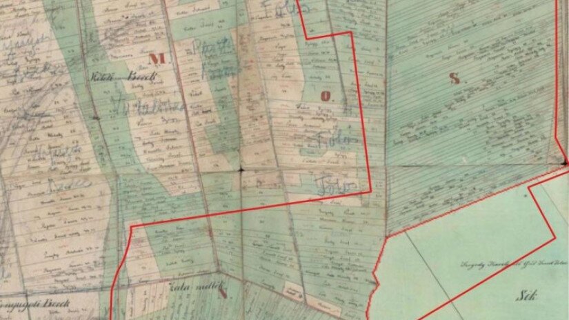 Kataszteri térkép - Batyk - 1857