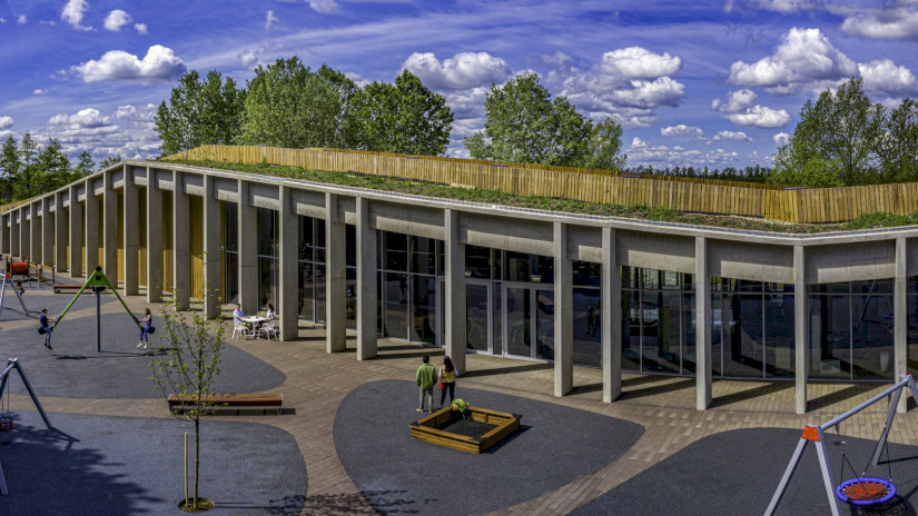 Kis-Balaton Besucherzentrum, Hauptgebäude