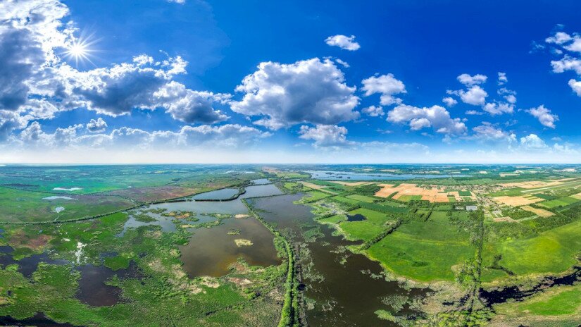 Kis-Balaton panoráma légifotó