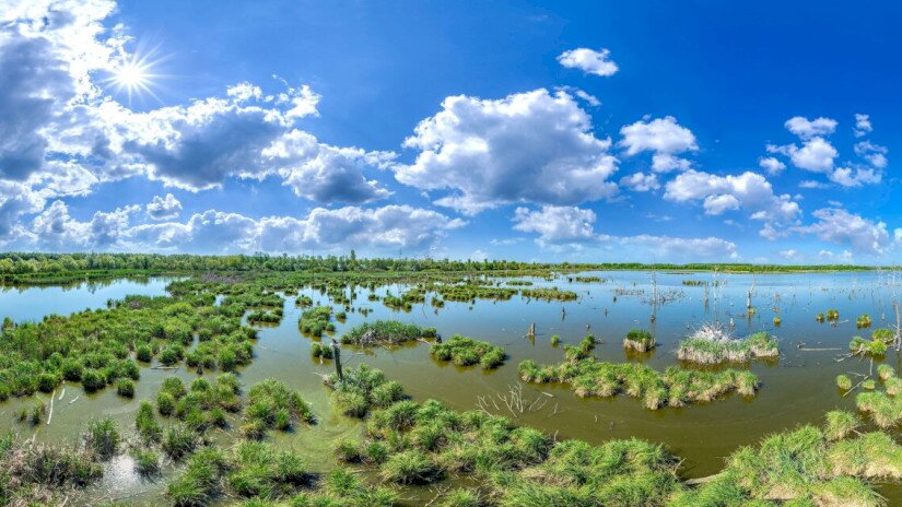 Kis-Balaton panoráma légifotó