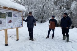 Korbély Barnabás, Geopark csoportvezető kalauzolta a vendégeket.