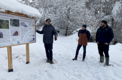 Korbély Barnabás, Geopark csoportvezető kalauzolta a vendégeket.
