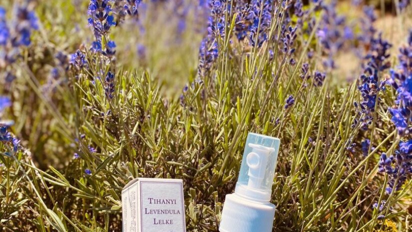 Lavender products: oil and water