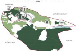 Map about the unique landscape values of Maróc - Zala county, Hungary