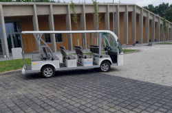 Mit Golfauto auf die Diás Insel