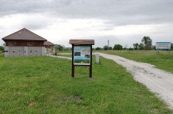 Mocsári teknős tanösvény egyik táblája