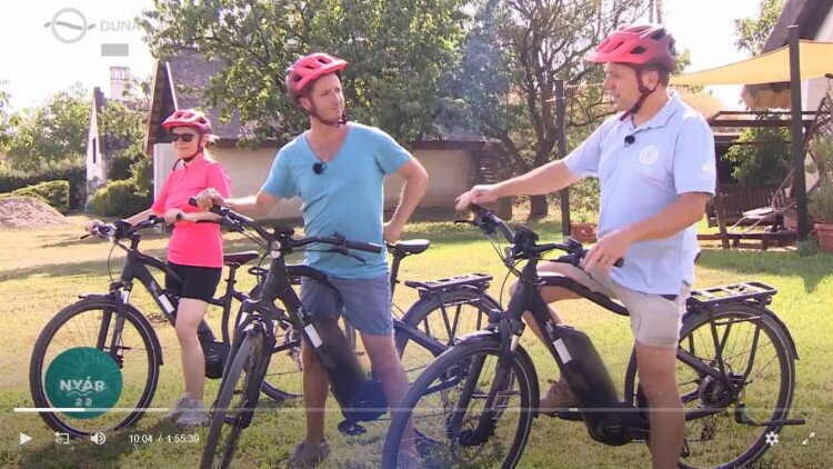 Duna TV Nyár 22 műsorában a Balaton-felvidéki Nemzeti Park Igazgatóság e-kerékpáros túráiról