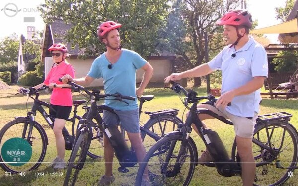 Duna TV Nyár 22 műsorában a Balaton-felvidéki Nemzeti Park Igazgatóság e-kerékpáros túráiról
