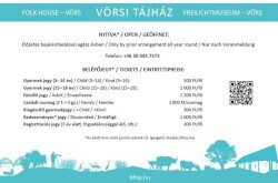 Nyitvatartás és jegyárak - Vörsi Tájház 2025