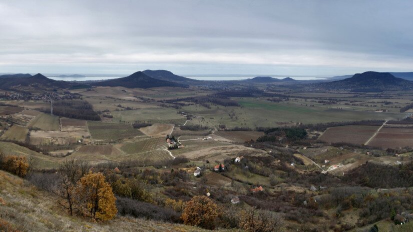 Panorama von Csobánc