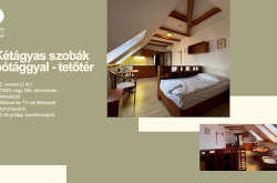 Park Villa - Kétágyas szobák konyhasarokkal, pótággyal (tetőtér, klimatizált) / Csopak szálláshely