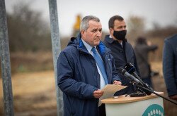 Puskás Zoltán, a Balaton-felvidéki Nemzeti Park Igazgatóság igazgatója a sajtótájékoztatón