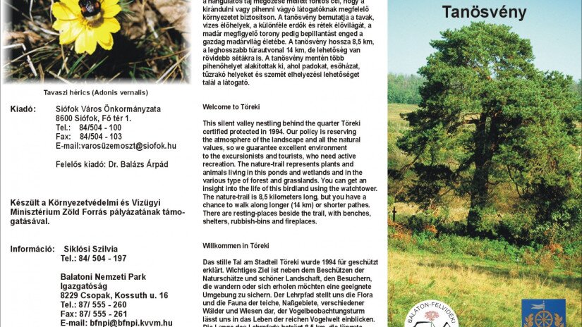 Siófok - Töreki természetvédelmi tanösvény