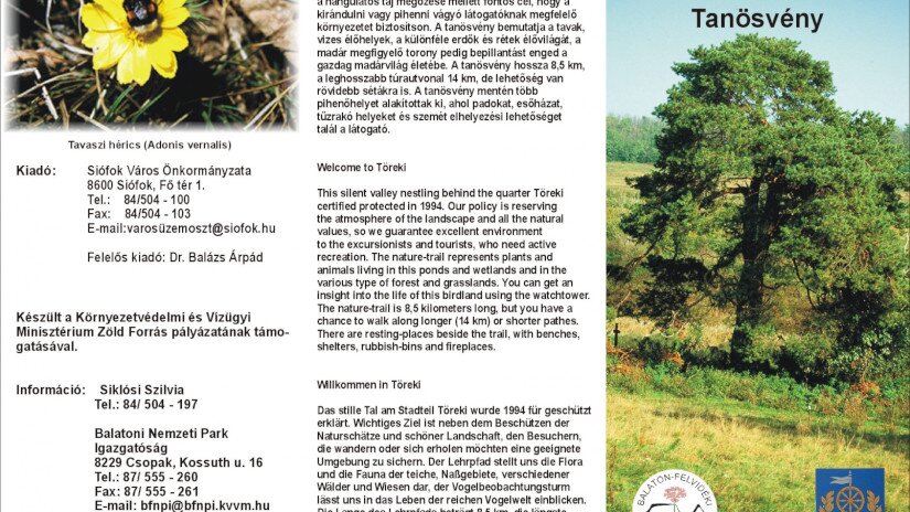 Siófok - Töreki természetvédelmi tanösvény