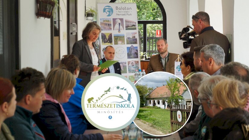 Sitku Erzsébet ÖKNO osztályvezető, Kötél Balázs polgármester (Tihany) és Bende Zsolt igazgató (BfNPI).