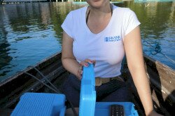 Szabóné Vőneki Kinga mosolya jelzi, hogy a műszereik jól teljesítettek
