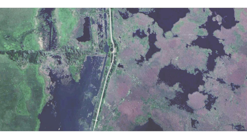 Tájmintázatok - Google Earth kivágat