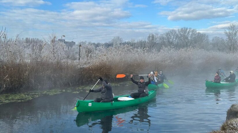Téli túra a Hévízi-csatornán