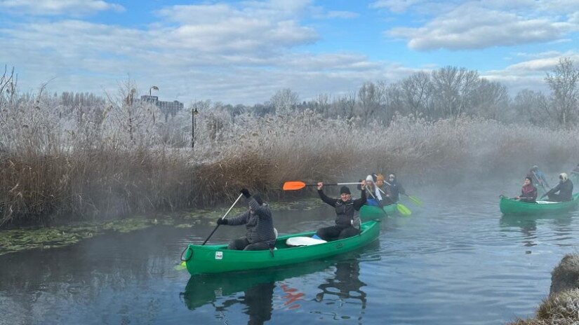 Téli túra a Hévízi-csatornán