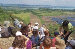 Természetiskolai túra - a távcső használatának tanítása