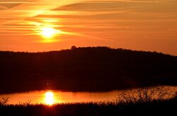 Tihany, Belső-tó, naplemente