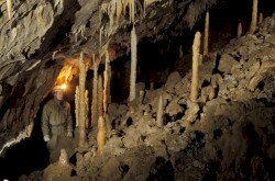 Tropfsteine in der Csodabogyós Höhle, Balatonederics