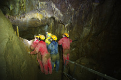 Tropfsteine in der Csodabogyós Höhle, Balatonederics