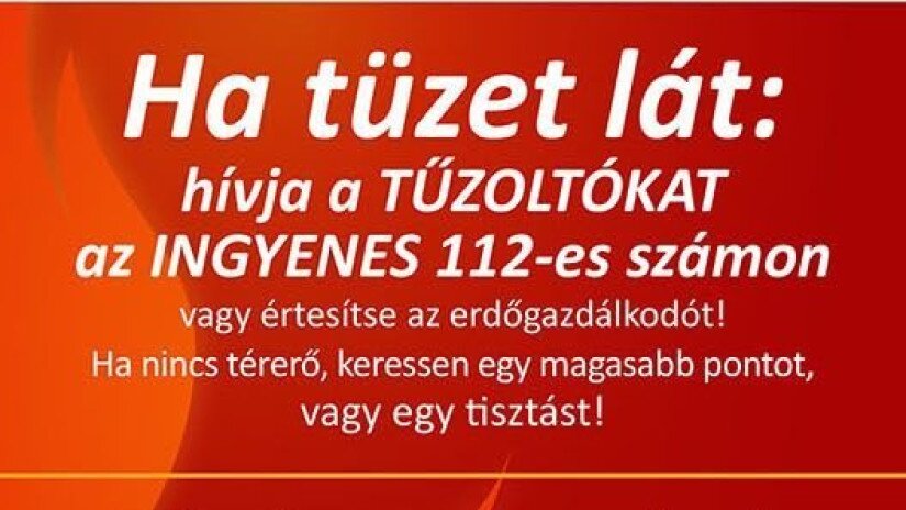 Tűz esetén teendők