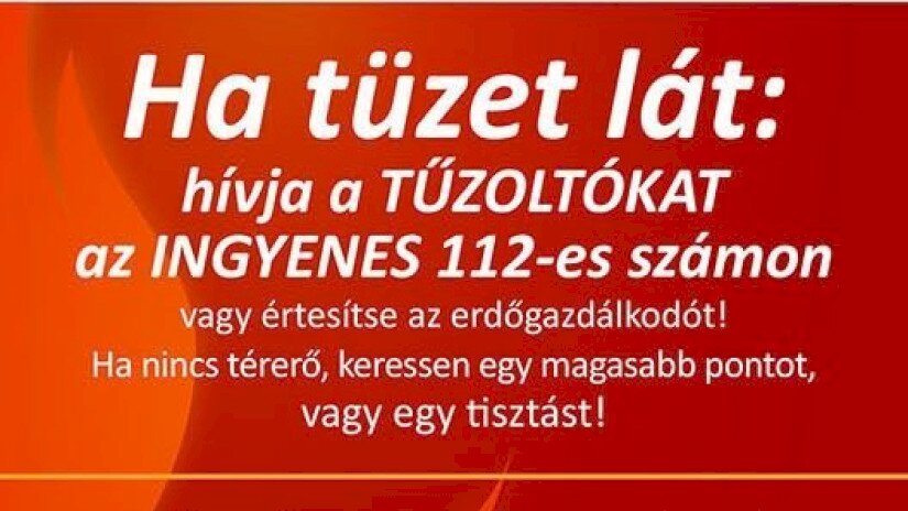 Tűz esetén teendők