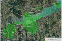 Vadgazdálkodási egységek térképe, amelyekben a BfNPI társult vadászatra jogosultként vadászati jogot gyakorol